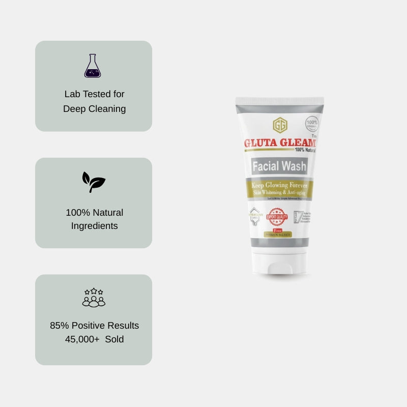 Gluta Gleam Glutathione Face Wash