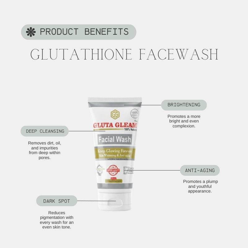 Gluta Gleam Glutathione Face Wash